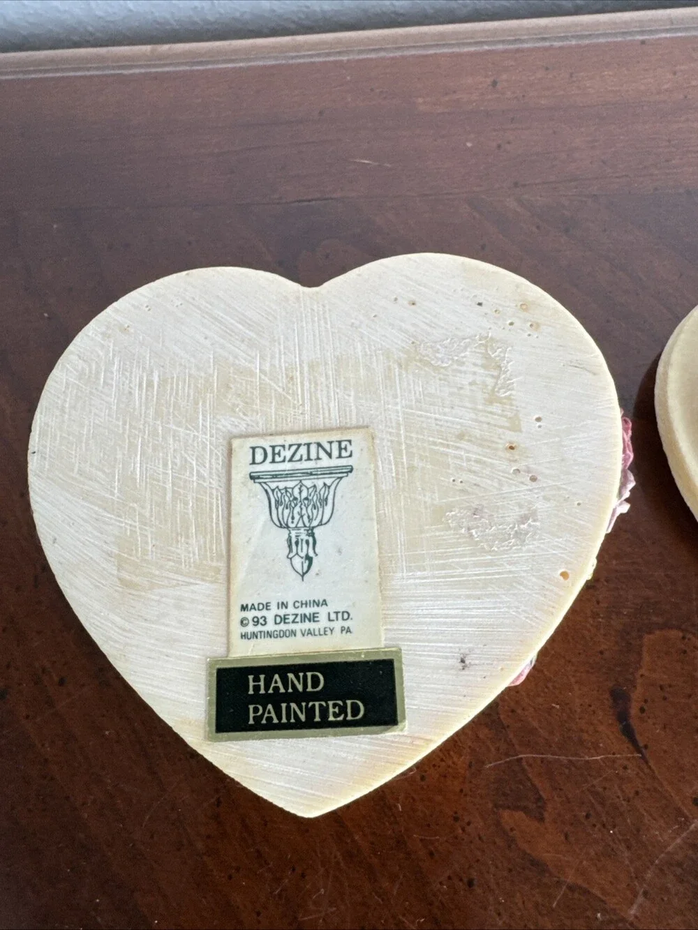 Rose Ceramic Trinket Box Hand Painted Dezine